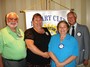 Kim Souyack and Charles Roudenbush with President Michele Fina and Membership Induction Chairman Andy Thompson
